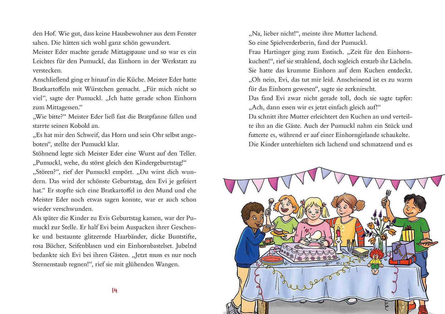 Beispielinhalt (Bild) Pumuckl. Geburtstags-Geschichten