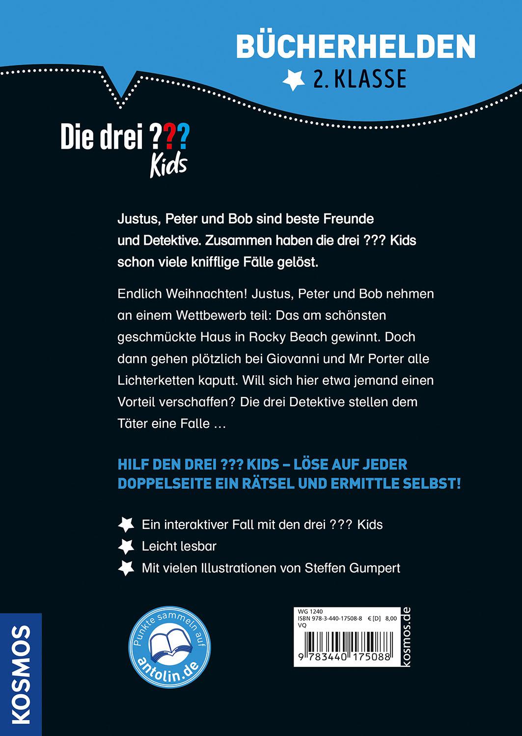 Beispielinhalt (Bild) Die drei ??? Kids, Bücherhelden 2. Klasse, Die Weihnachtsräuber