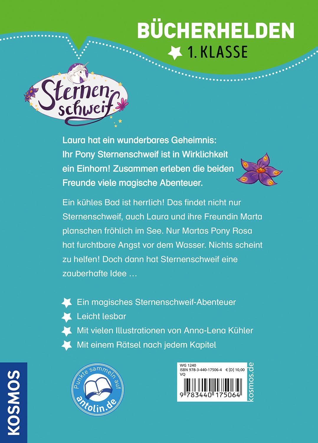 Rückseitencover Sternenschweif, Bücherhelden 1. Klasse, Der geheime See