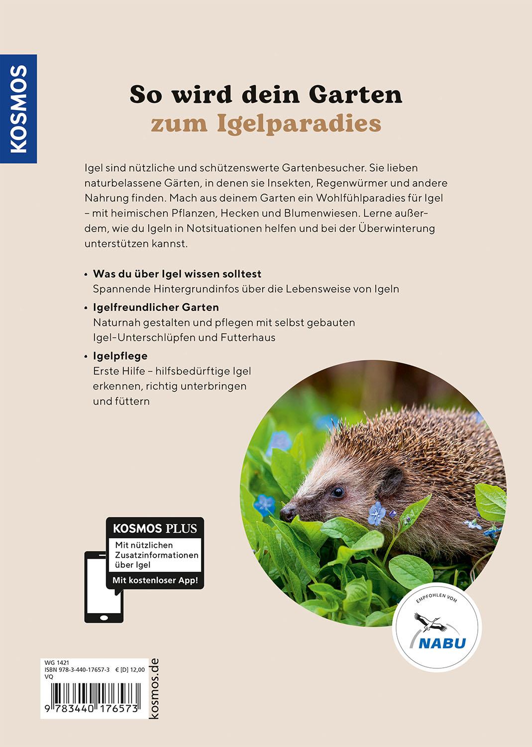 Rückseitencover Igel im Garten