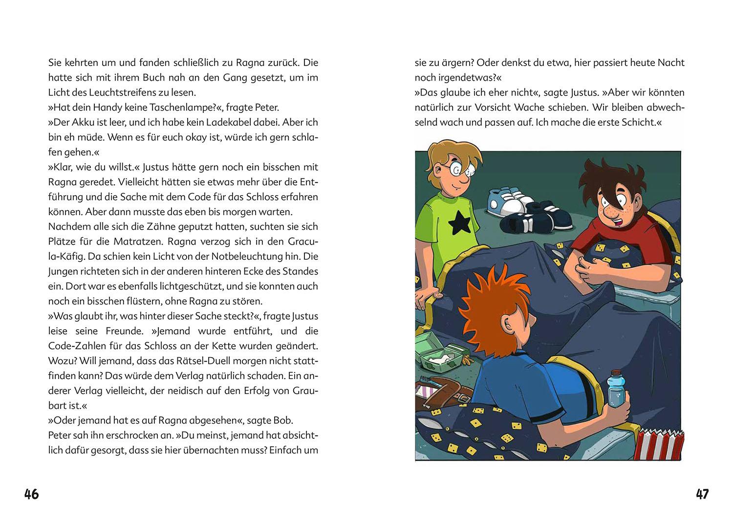 Beispielinhalt (Bild) Die drei ??? Kids, Mission Spiele-Code