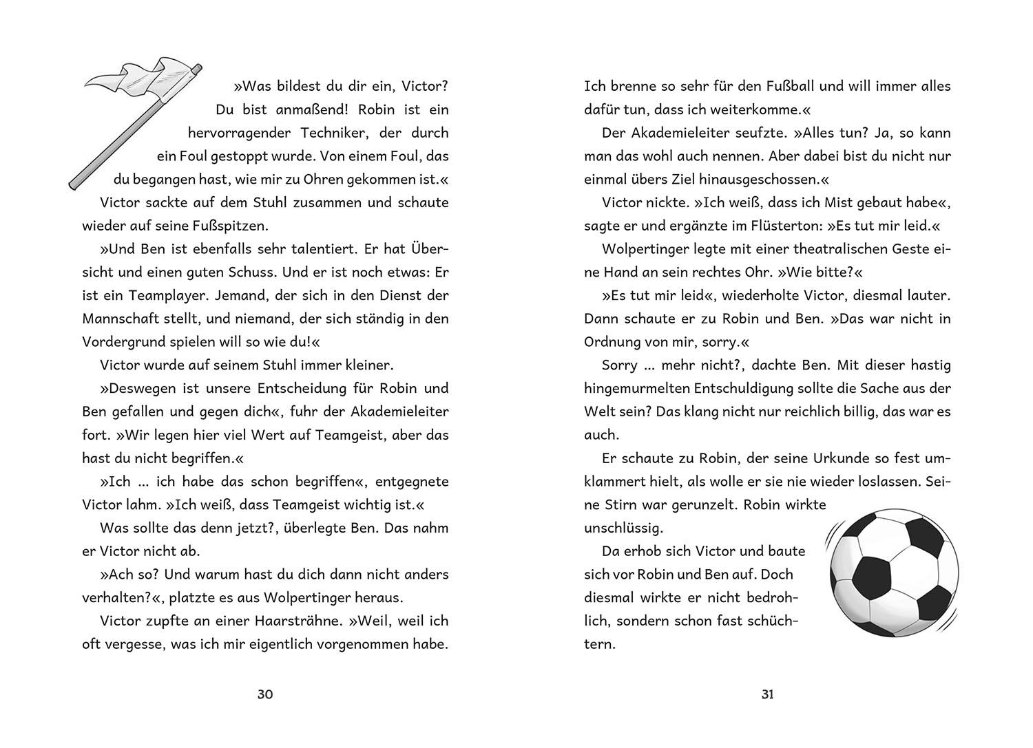 Beispielinhalt (Bild) Die Zauberkicker, 4, Foulspiel