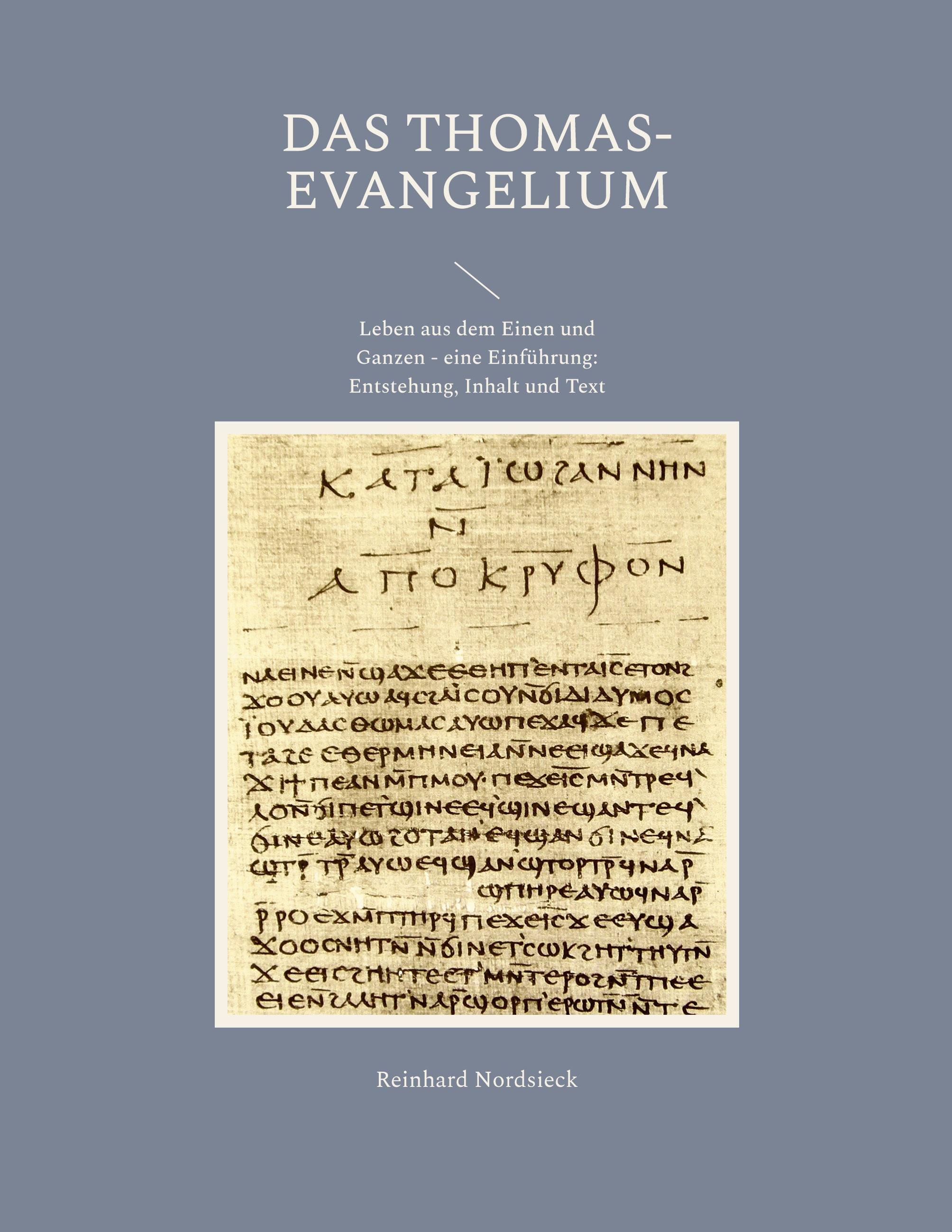 Vorderes Coverbild Das Thomas-Evangelium