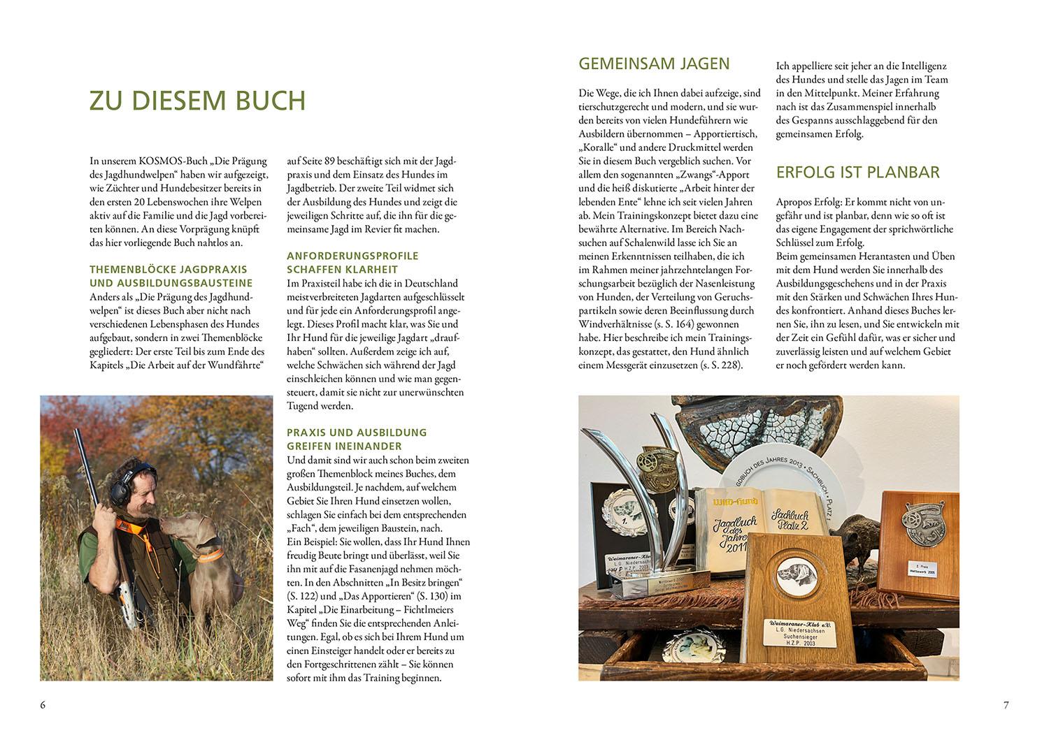 Beispielinhalt (Bild) Die Ausbildung des Jagdhundes