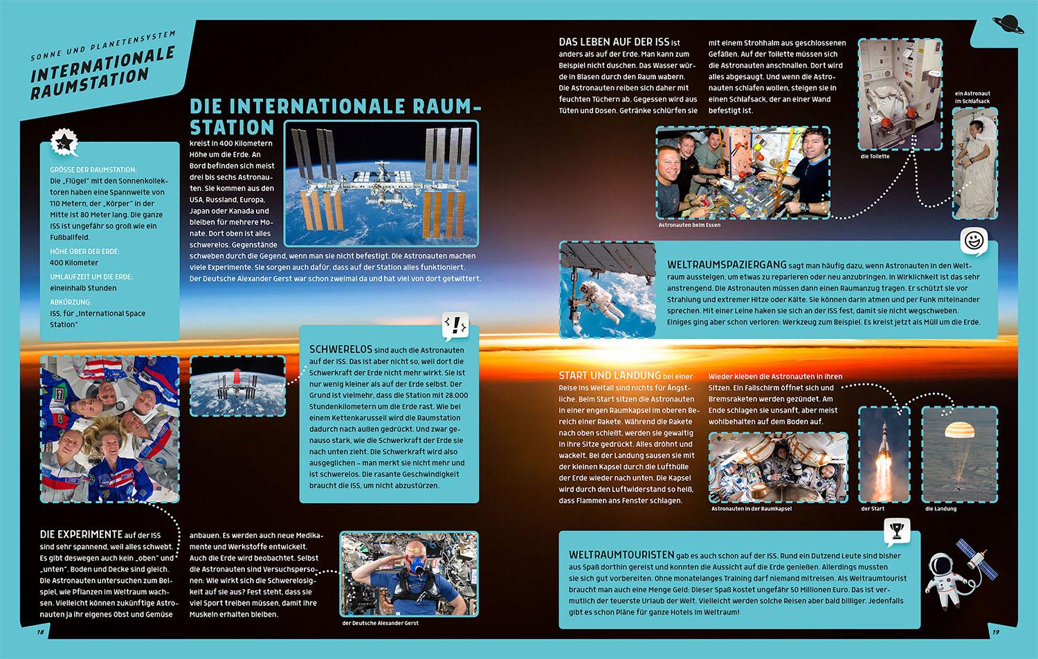 Beispielinhalt (Bild) Mein großer Kosmos Weltraumatlas