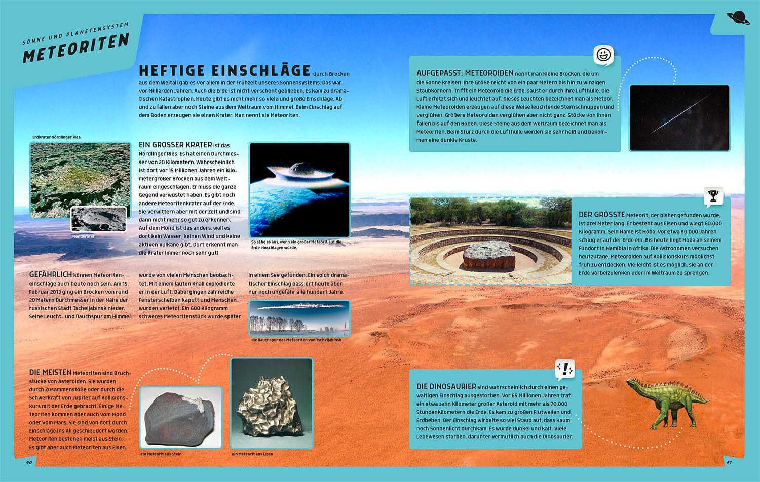 Beispielinhalt (Bild) Mein großer Kosmos Weltraumatlas