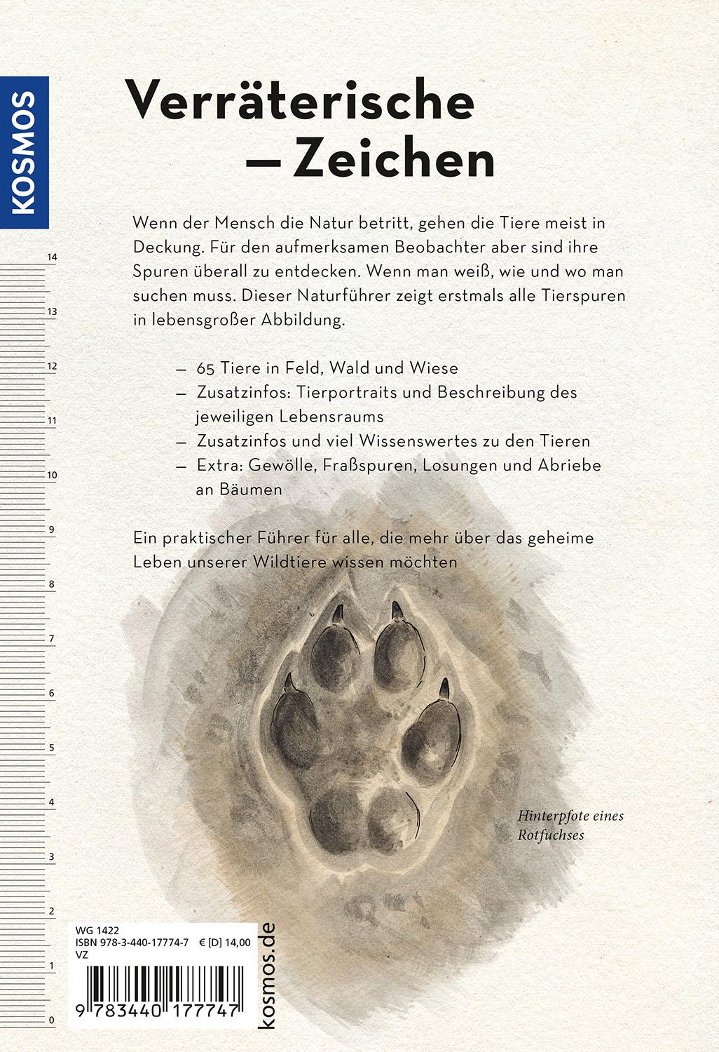 Rückseitencover Tierspuren lebensgroß