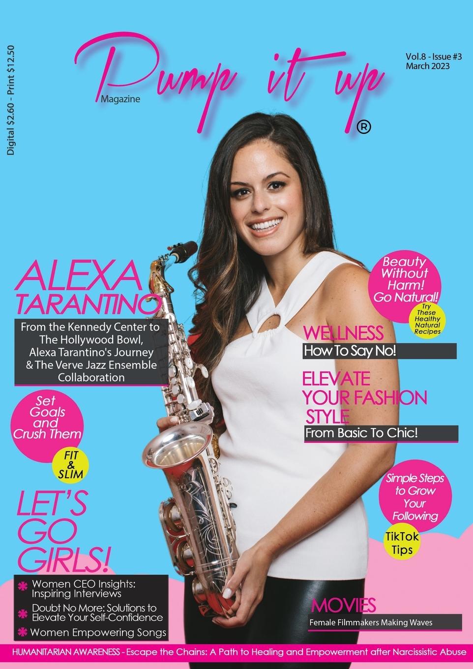 Vorderes Coverbild Pump it up Magazine - Celebrating Women's History Month with Alexa Tarantino