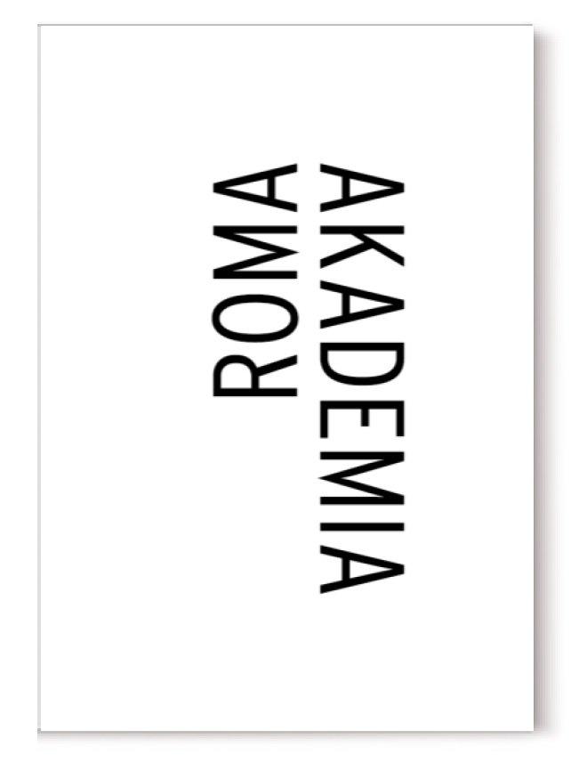 Vorderes Coverbild Roma Akademia