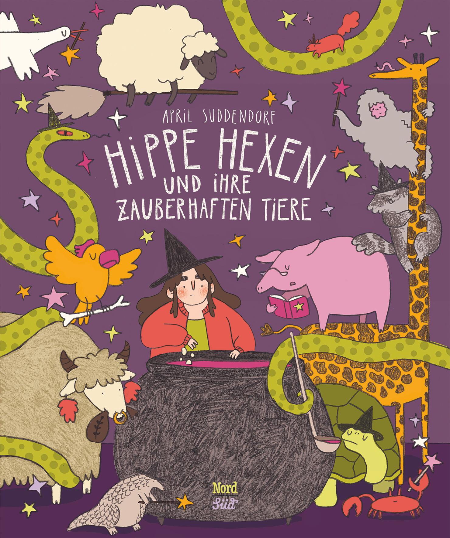 Vorderes Coverbild Hippe Hexen und ihre zauberhaften Tiere