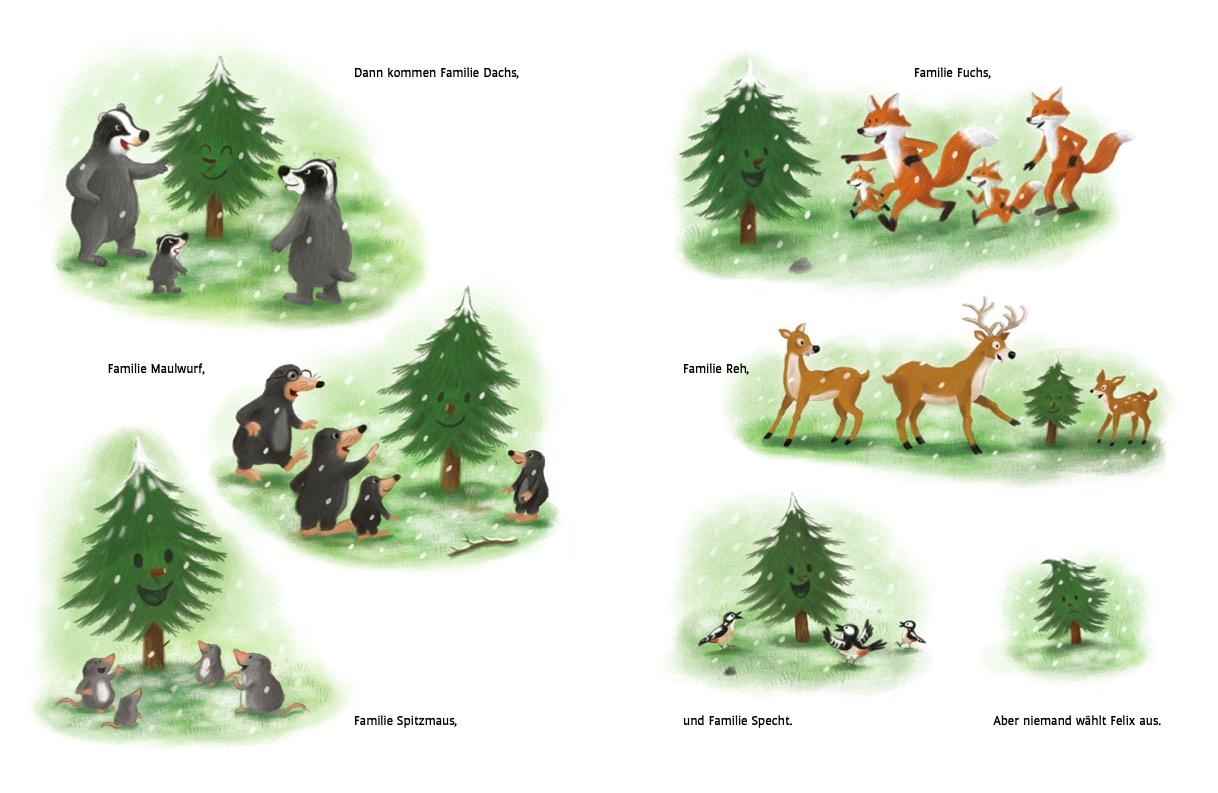 Beispielinhalt (Bild) Das Tännchen Felix