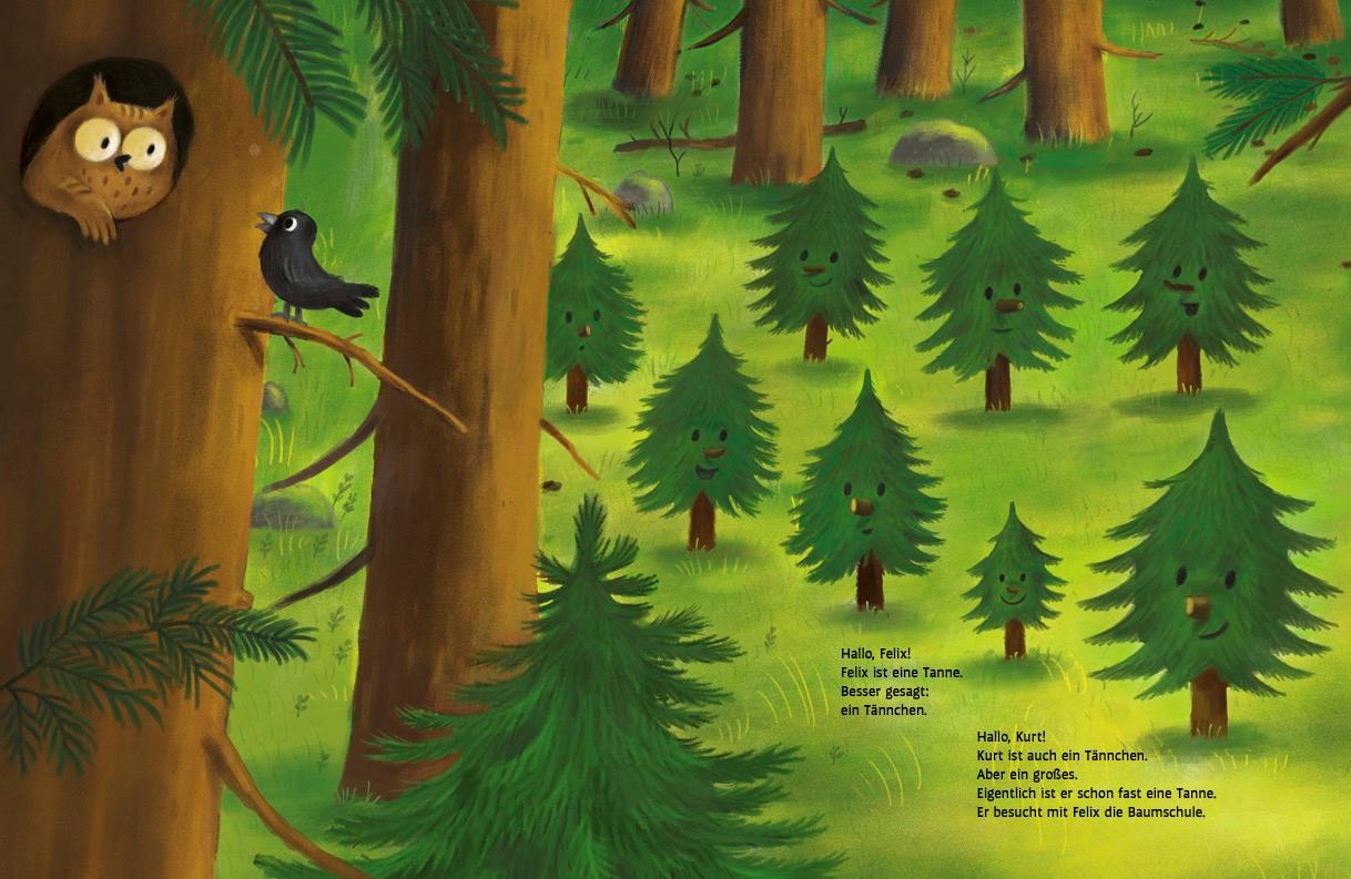 Beispielinhalt (Bild) Das Tännchen Felix