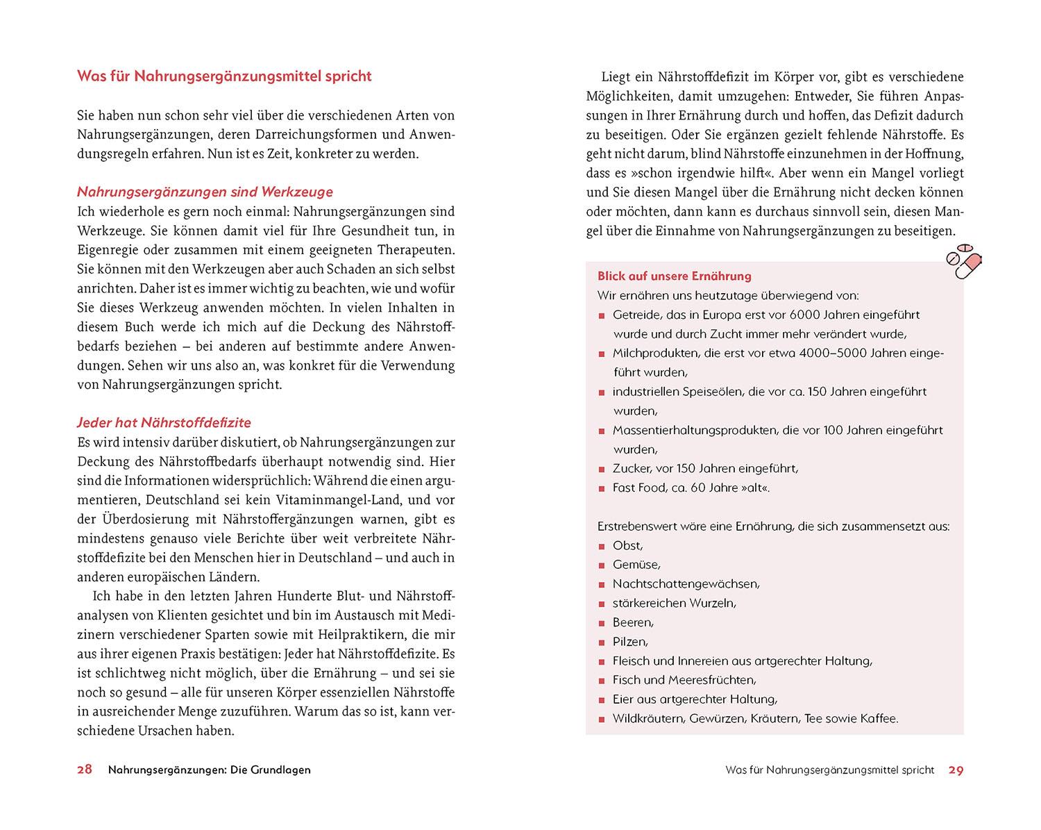 Beispielinhalt (Bild) Fakten-Check Nahrungsergänzungsmittel - Welche Nährstoffe, Vitalstoffe und Extrakte wirklich sinnvoll sind