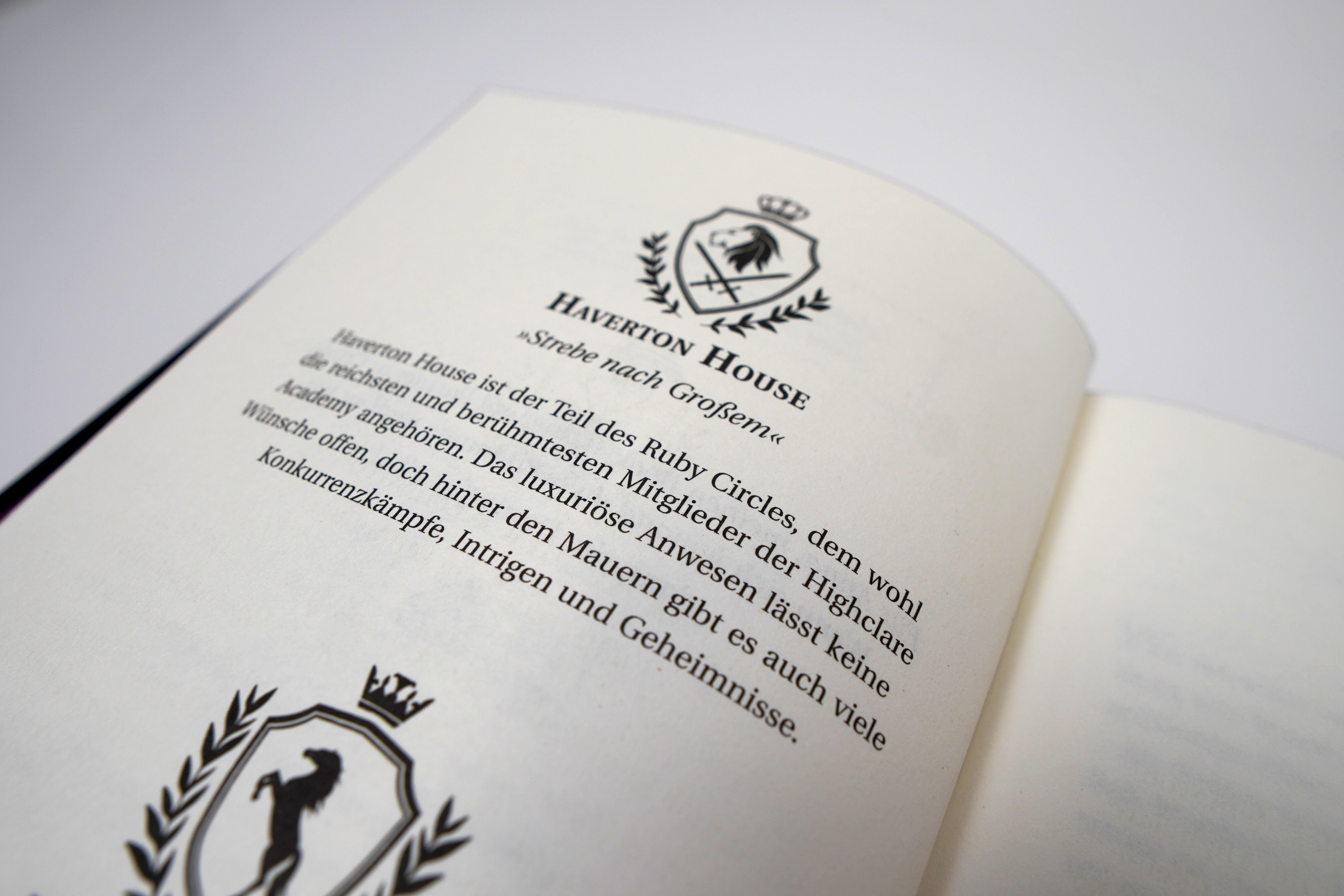 Beispielinhalt (Bild) The Ruby Circle (1). All unsere Geheimnisse