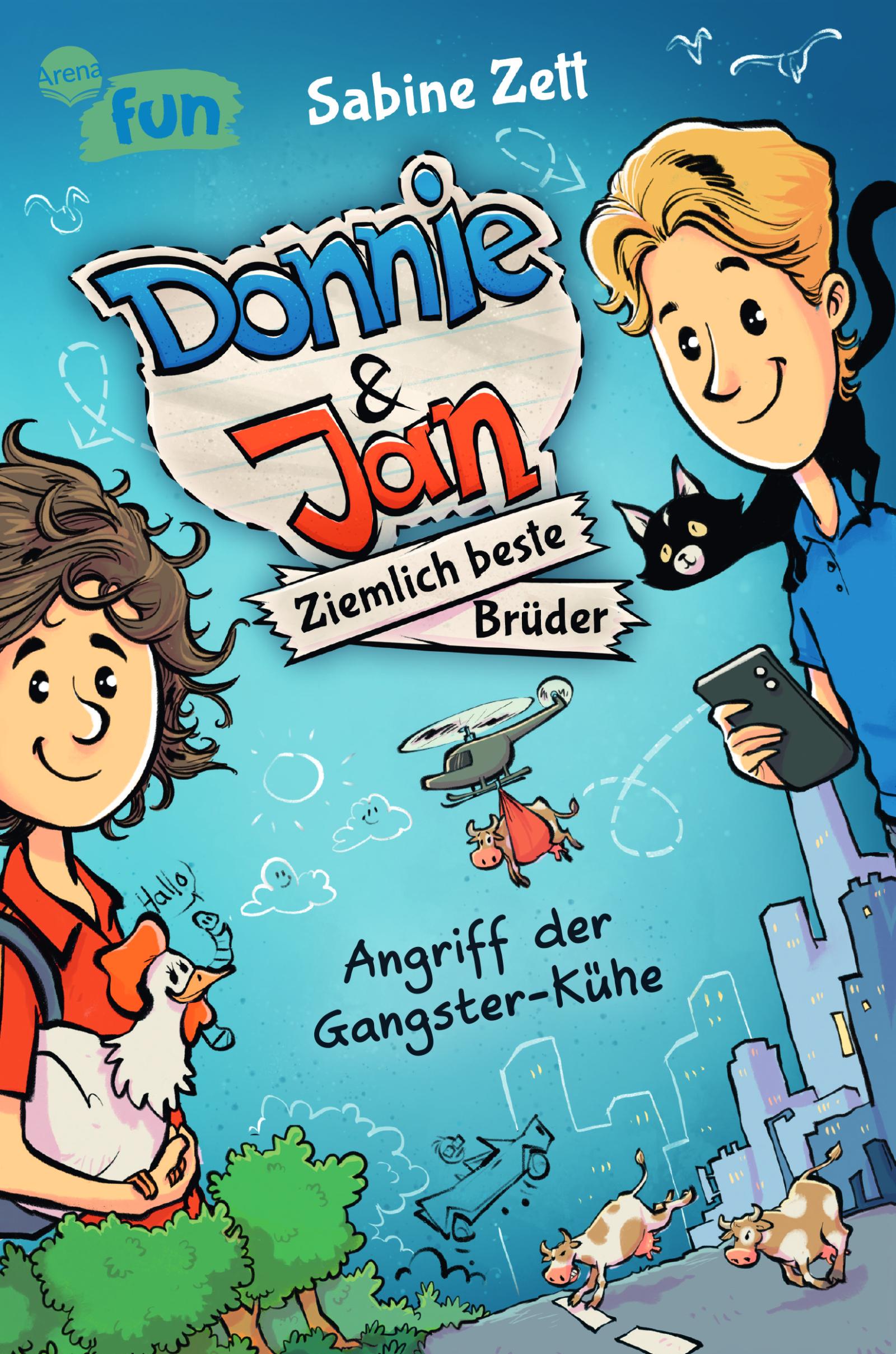 Vorderes Coverbild Donnie & Jan - Ziemlich beste Brüder. Angriff der Gangster-Kühe
