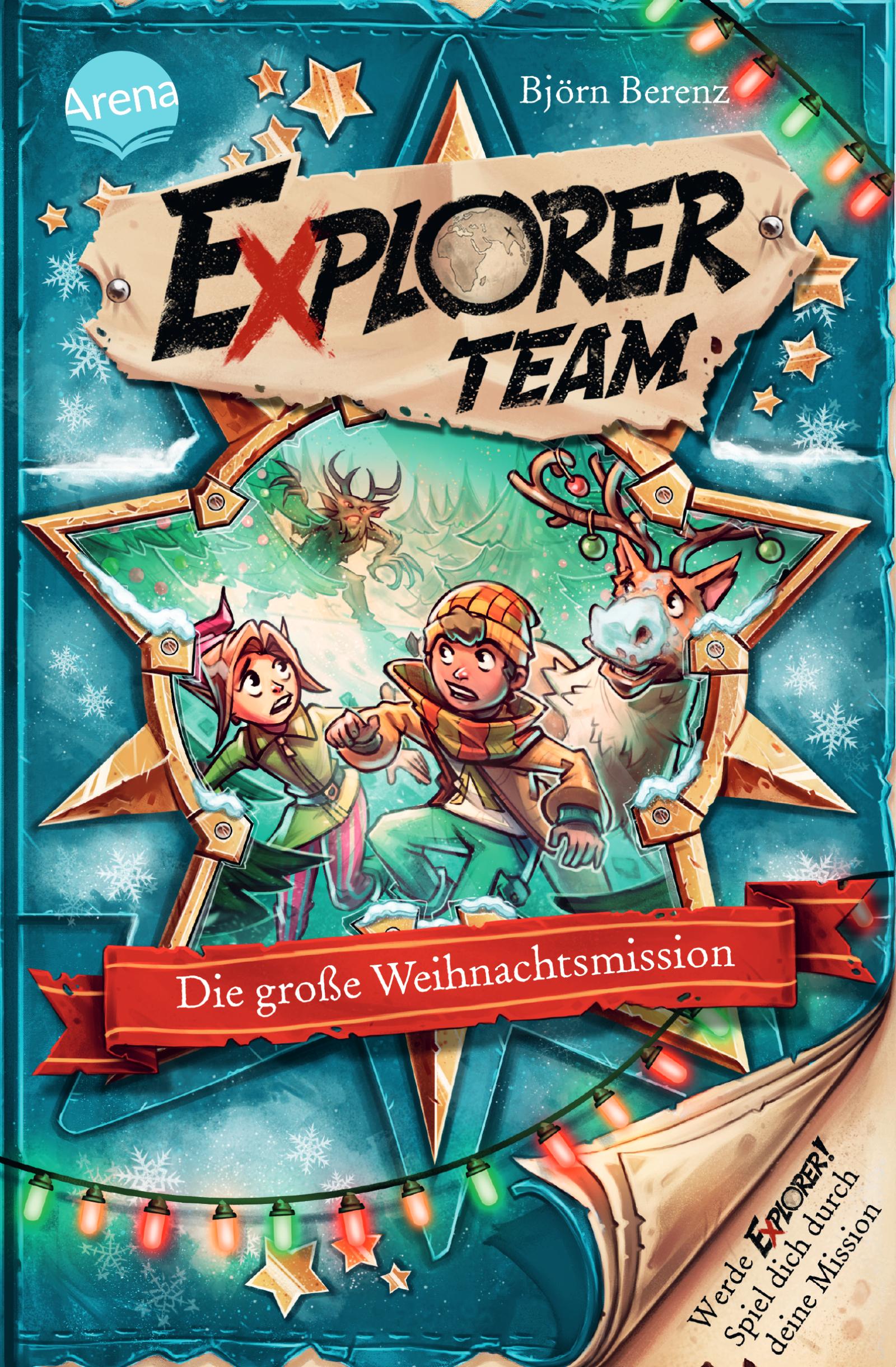 Vorderes Coverbild Explorer Team. Die große Weihnachtsmission