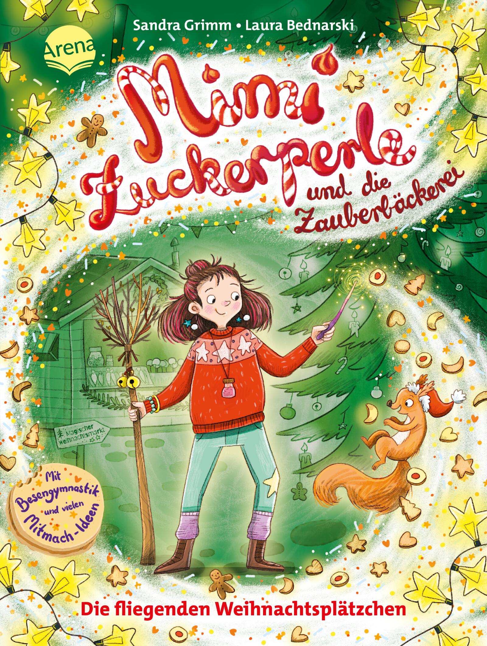 Vorderes Coverbild Mimi Zuckerperle und die Zauberbäckerei (2). Die fliegenden Weihnachtsplätzchen