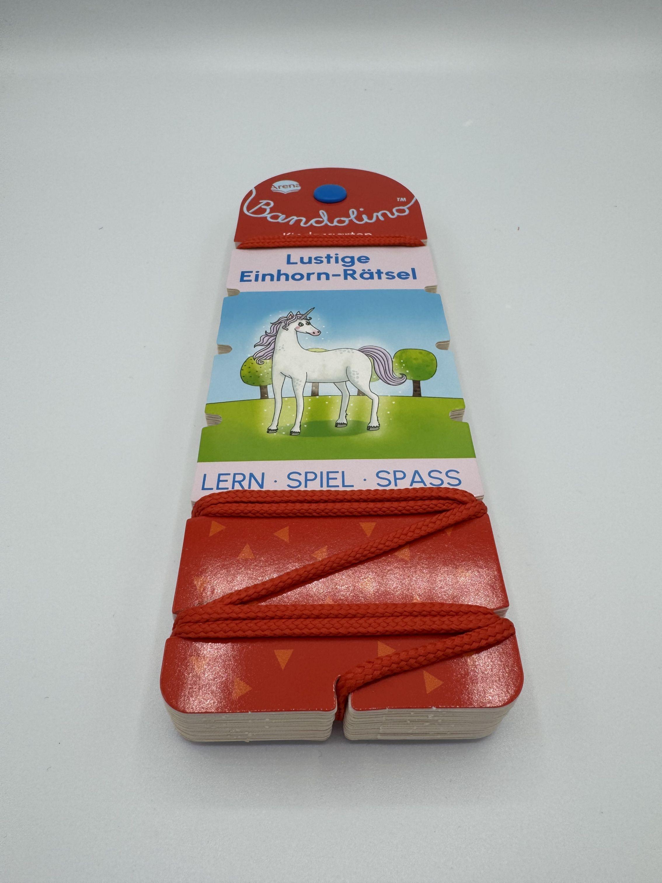 Beispielinhalt (Bild) Bandolino. Lustige Einhorn-Rätsel