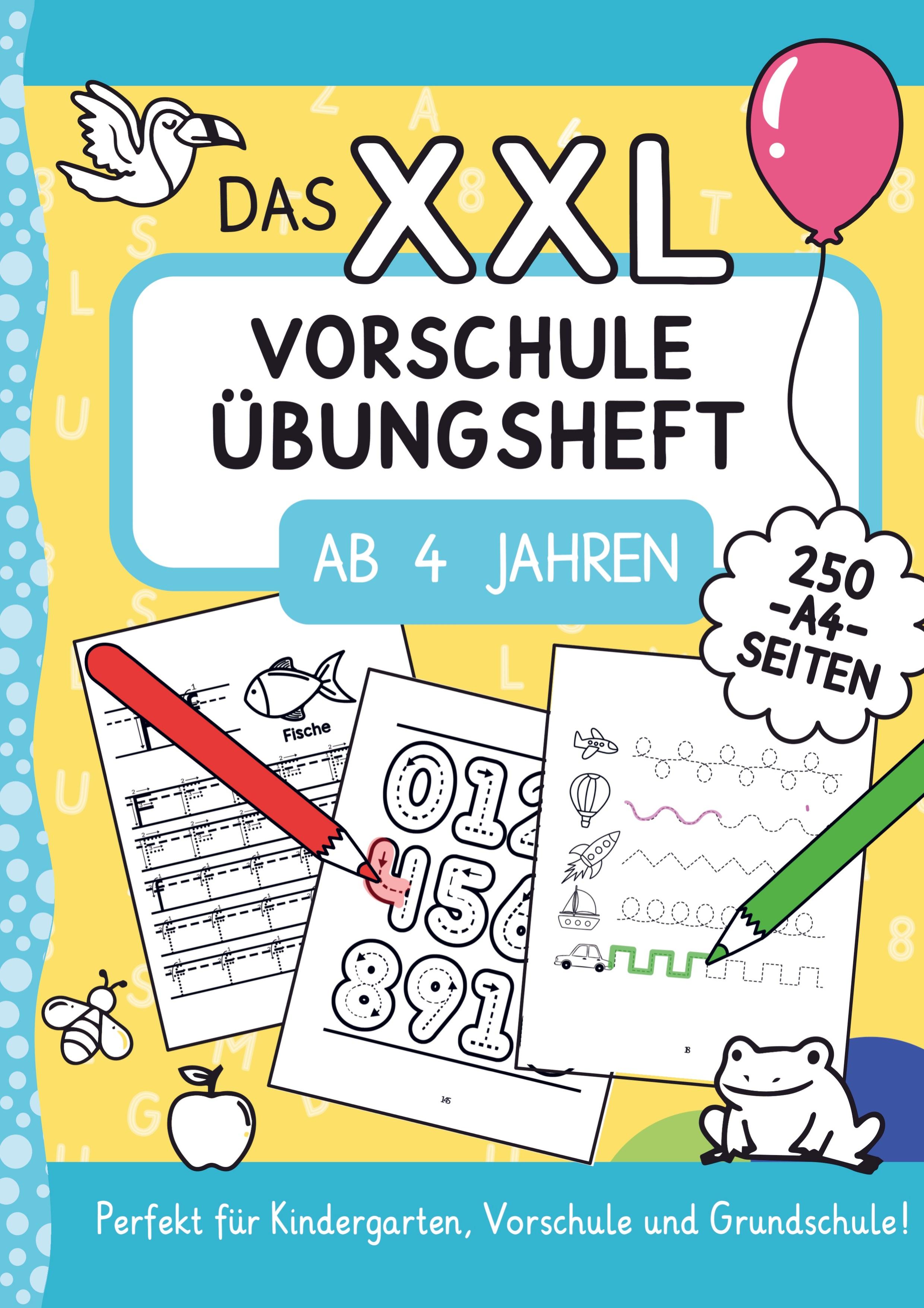 Vorderes Coverbild Das XXL-Vorschule Übungsheft ab 4 Jahren