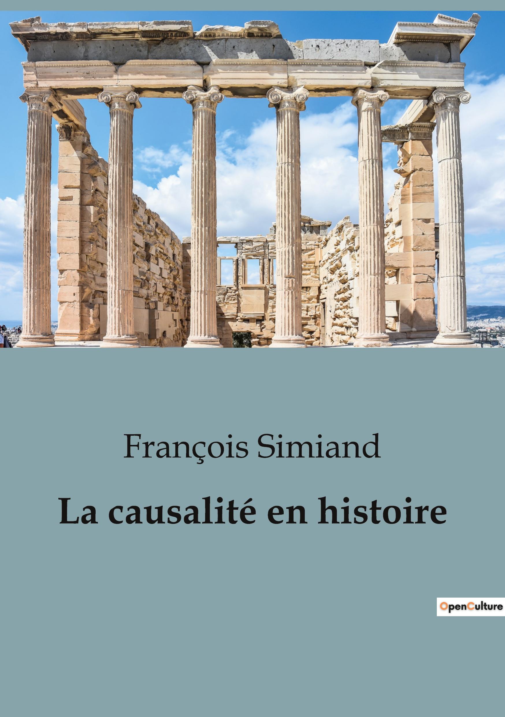 Vorderes Coverbild La causalité en histoire