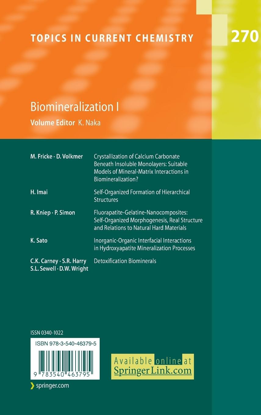 Rückseitencover Biomineralization I