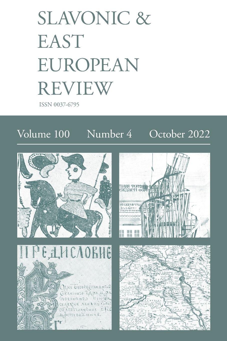 Vorderes Coverbild Slavonic & East European Review (100