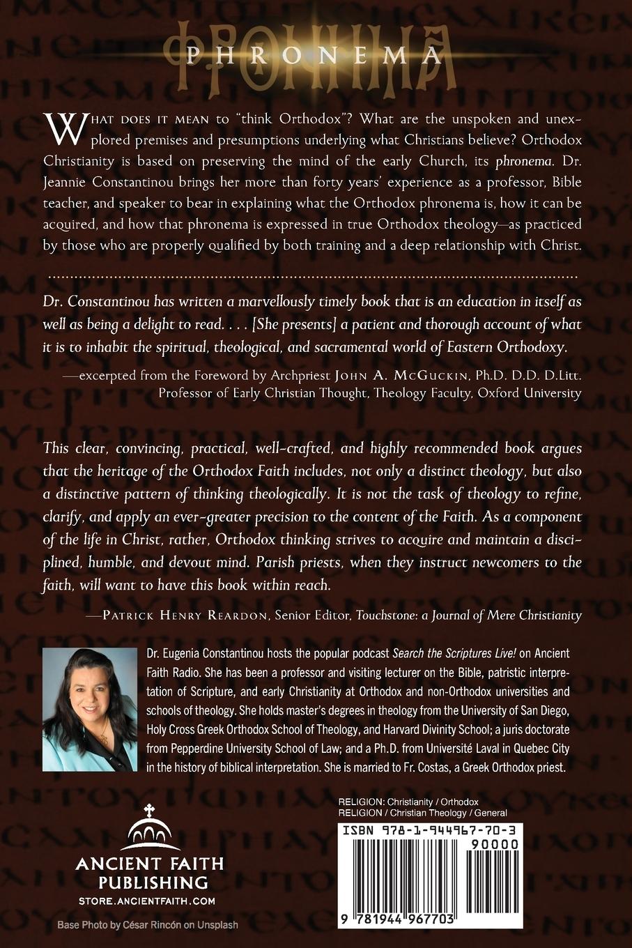 Rückseitencover Thinking Orthodox