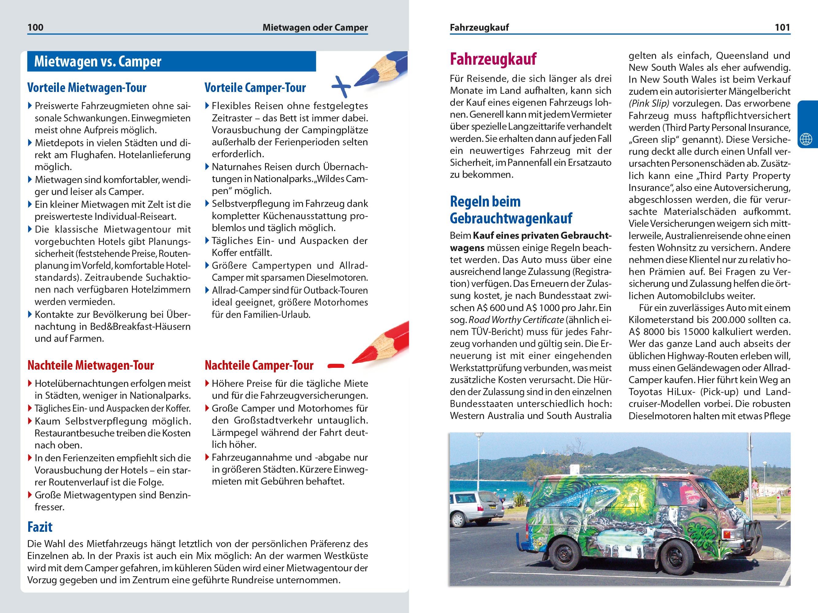 Beispielinhalt (Bild) Reise Know-How Reiseführer Australien - Westen und Zentrum