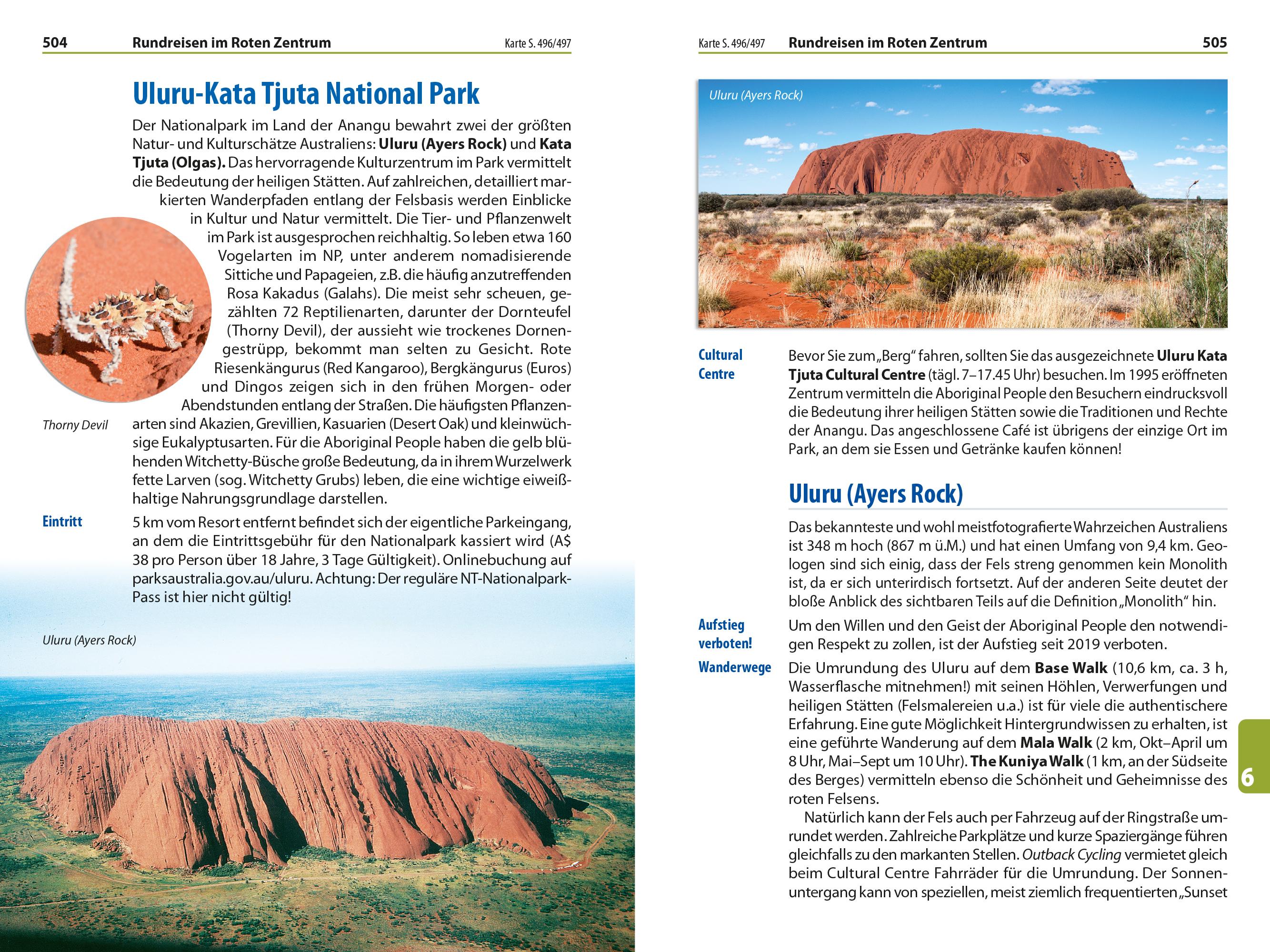 Beispielinhalt (Bild) Reise Know-How Reiseführer Australien - Westen und Zentrum