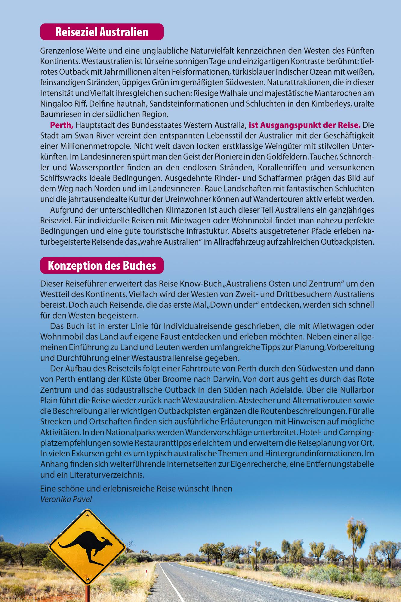Beispielinhalt (Bild) Reise Know-How Reiseführer Australien - Westen und Zentrum