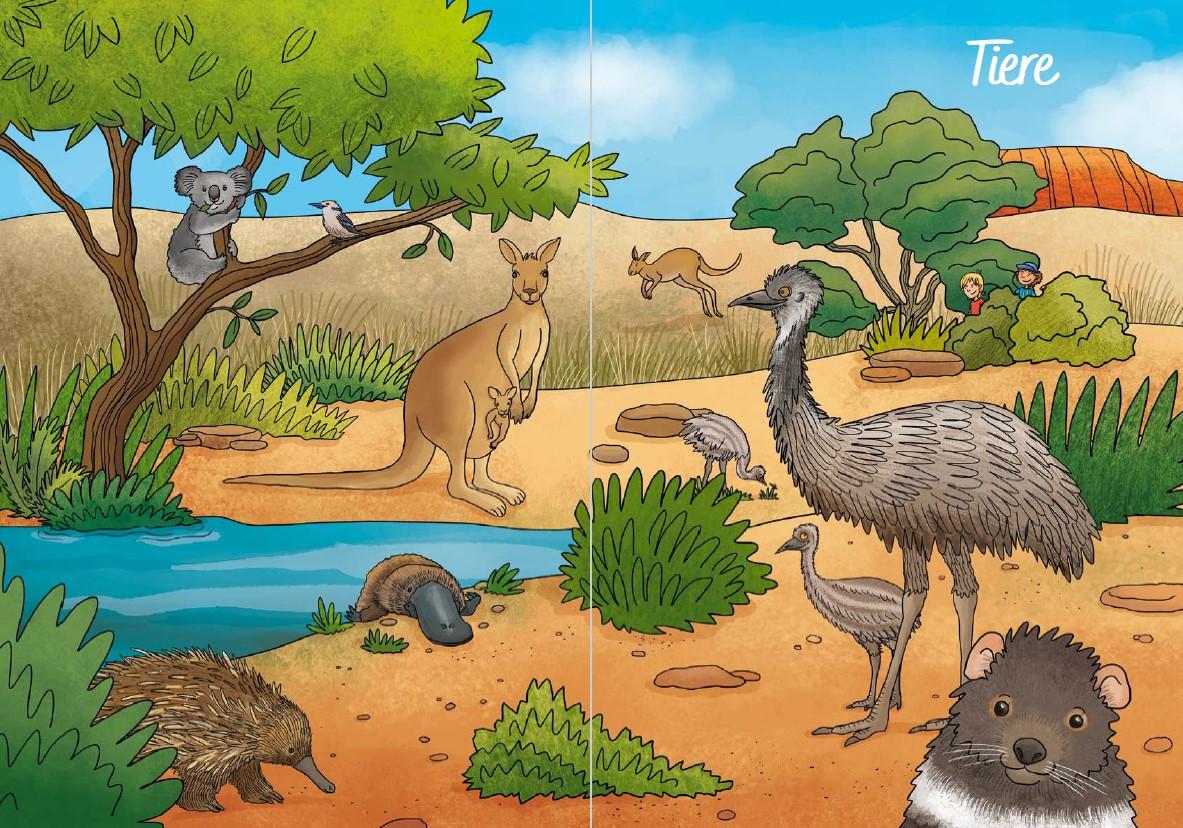 Beispielinhalt (Bild) Australien for kids