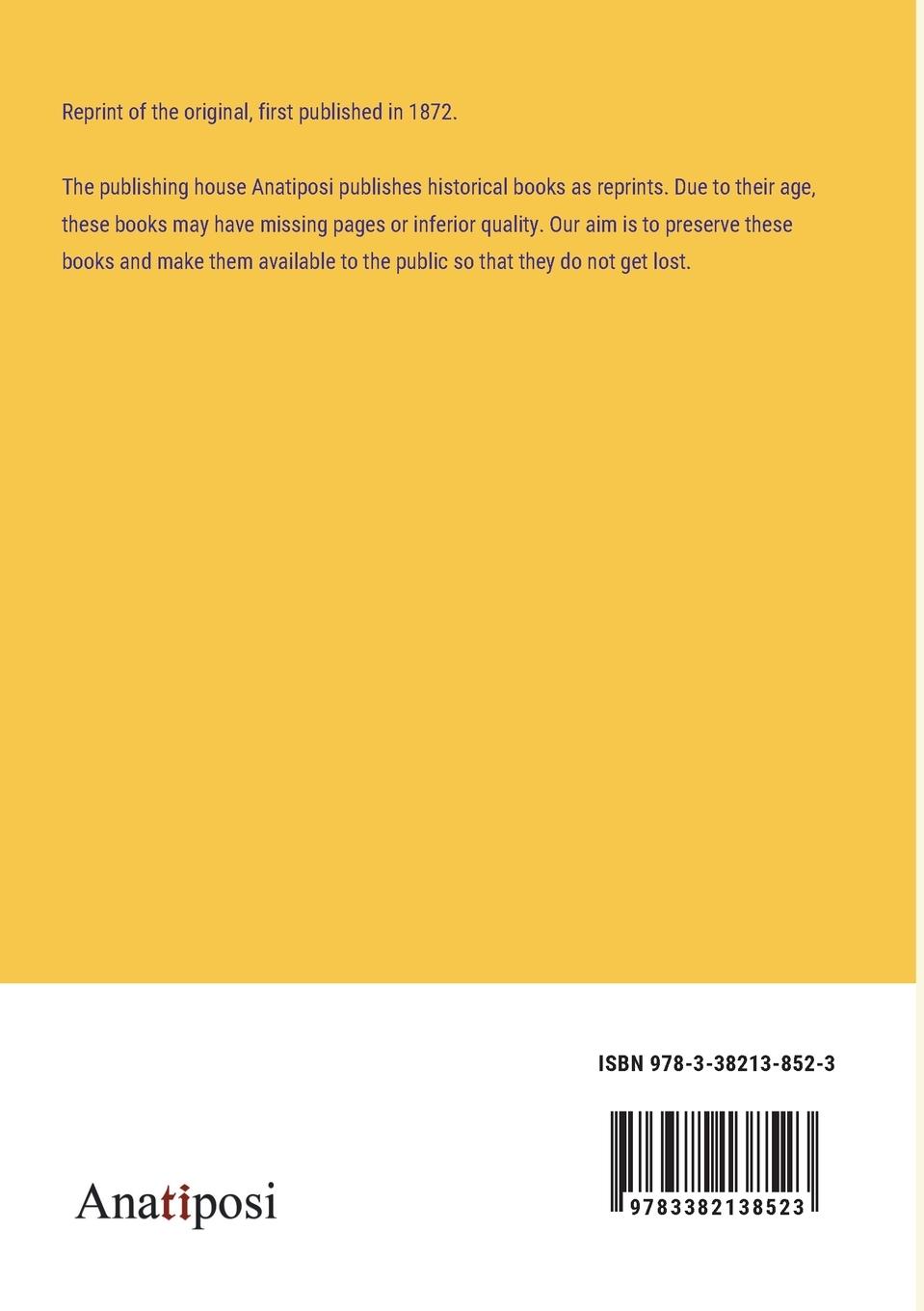 Rückseitencover Lame Felix: A Book for Songs, Full of Proverb and Story