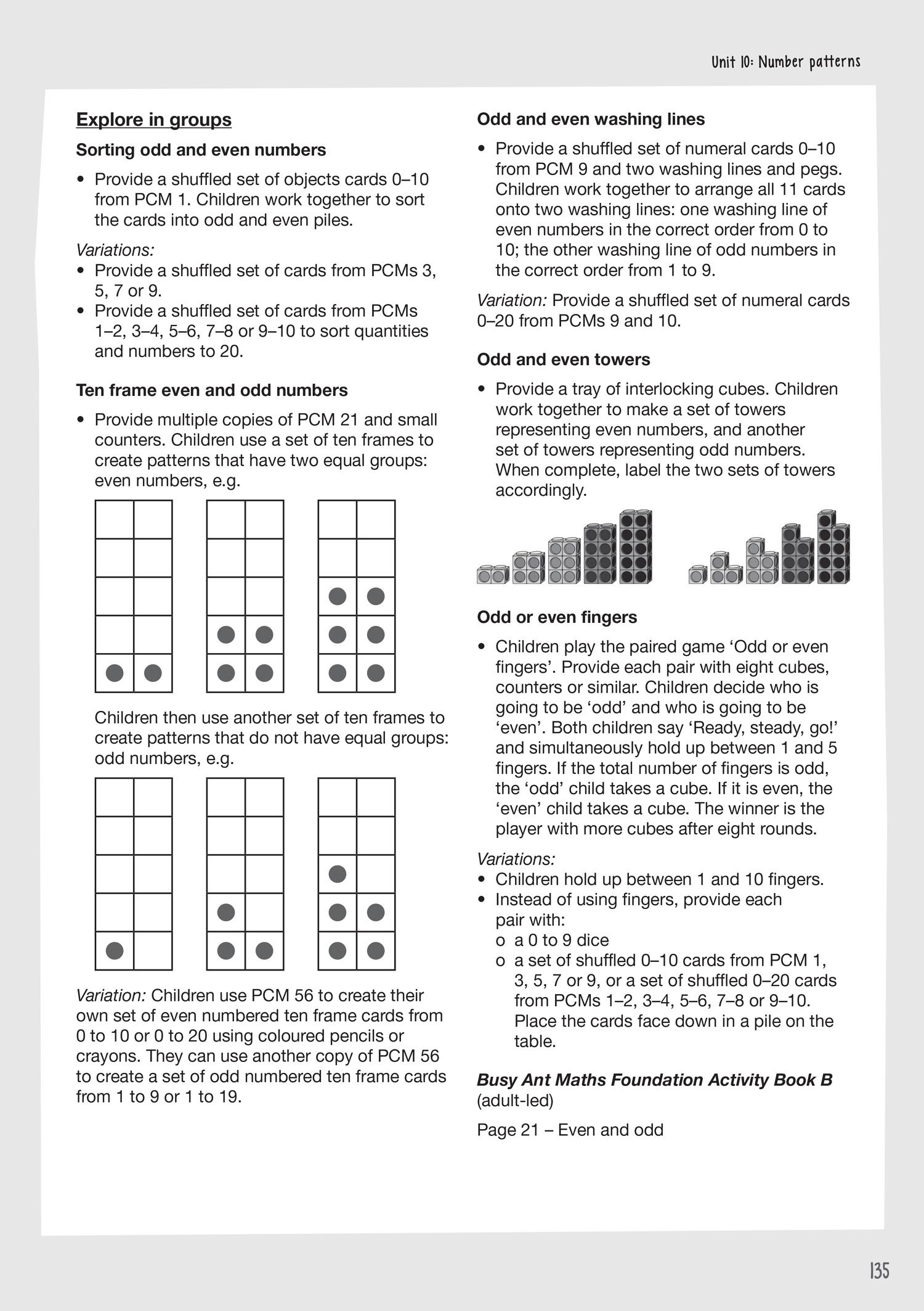 Beispielinhalt (Bild) Busy Ant Maths 2nd Edition -- Teacher's Guide Foundation