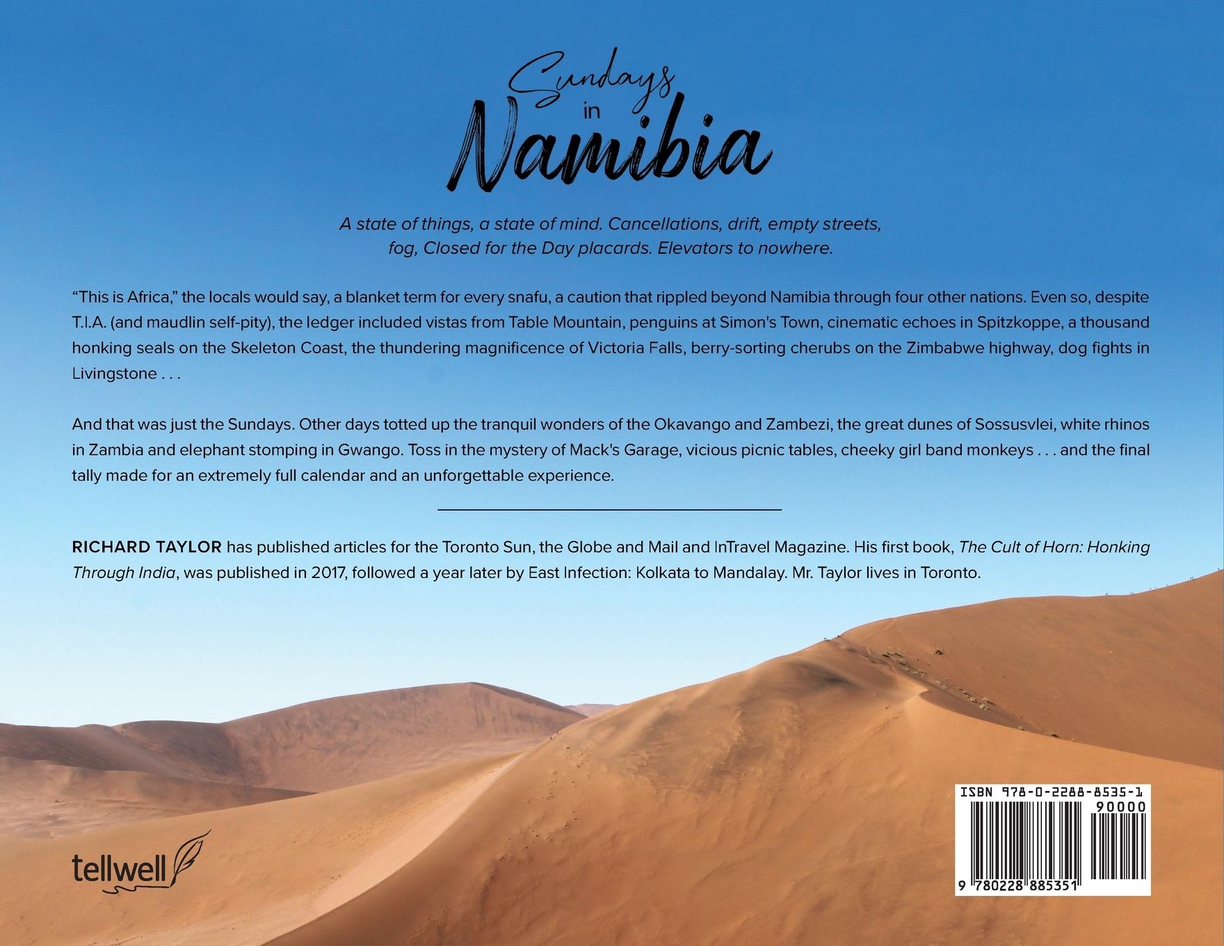 Rückseitencover Sundays in Namibia