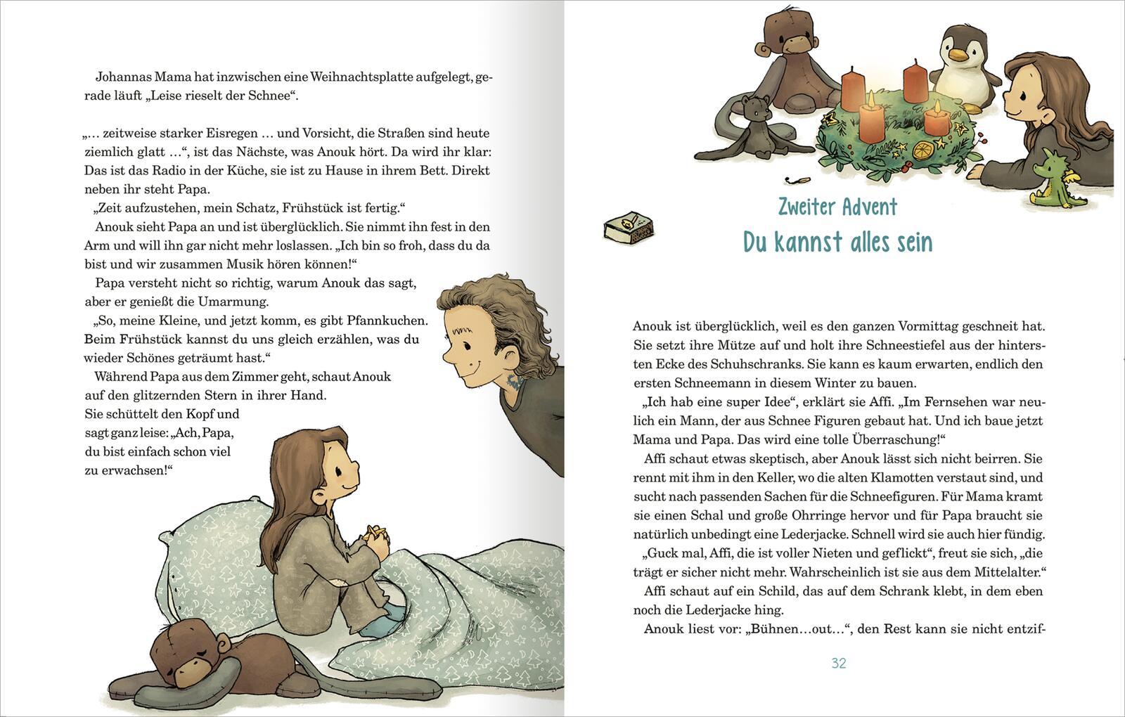 Beispielinhalt (Bild) Anouk und das Geheimnis der Weihnachtszeit  (Anouk 3)