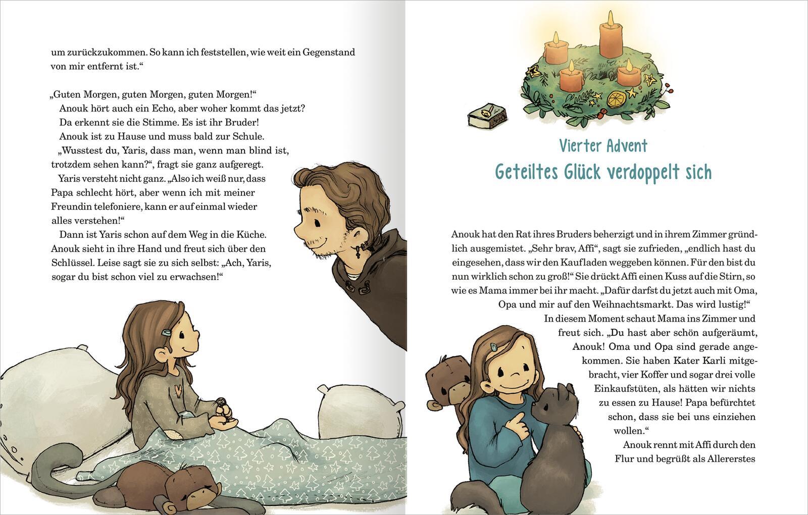 Beispielinhalt (Bild) Anouk und das Geheimnis der Weihnachtszeit  (Anouk 3)