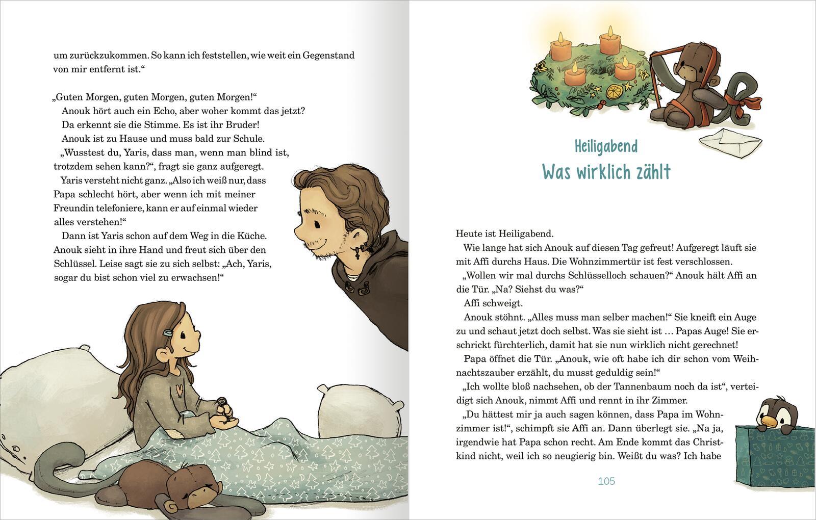 Beispielinhalt (Bild) Anouk und das Geheimnis der Weihnachtszeit  (Anouk 3)