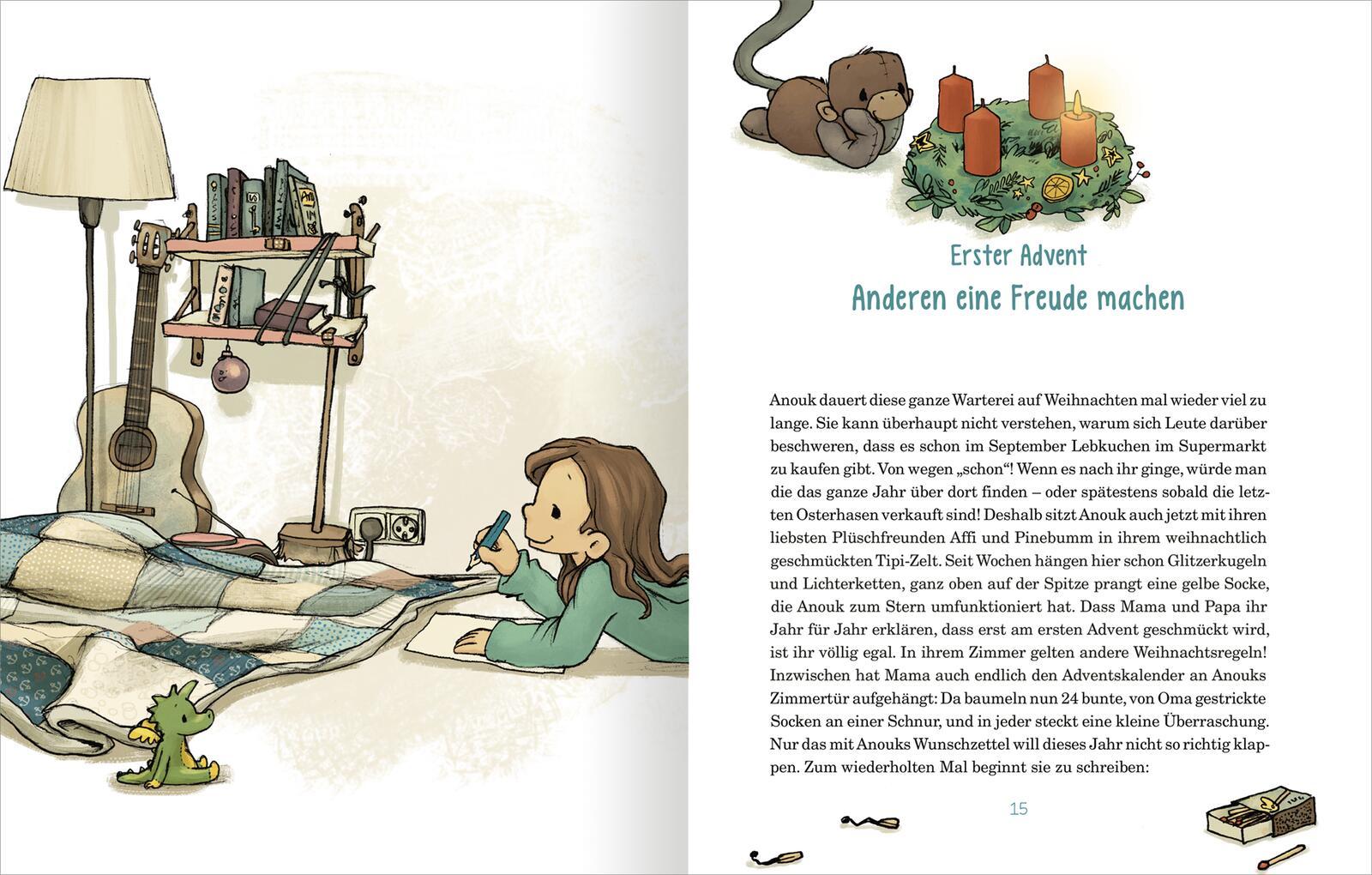 Beispielinhalt (Bild) Anouk und das Geheimnis der Weihnachtszeit  (Anouk 3)