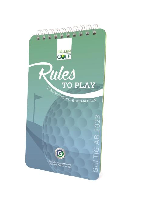 Vorderes Coverbild Golfregeln - Rules to play