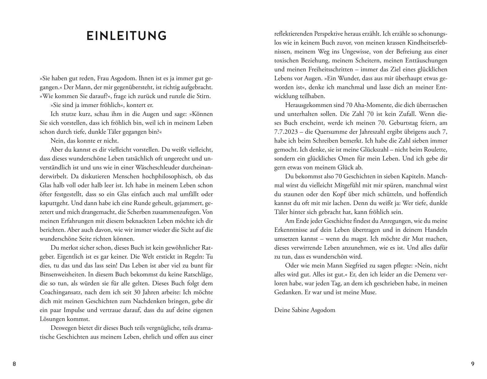 Beispielinhalt (Bild) 70 Aha-Momente zum Glücklichsein