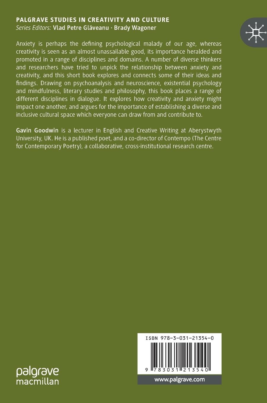 Rückseitencover Creativity and Anxiety: Making, Meaning, Experience