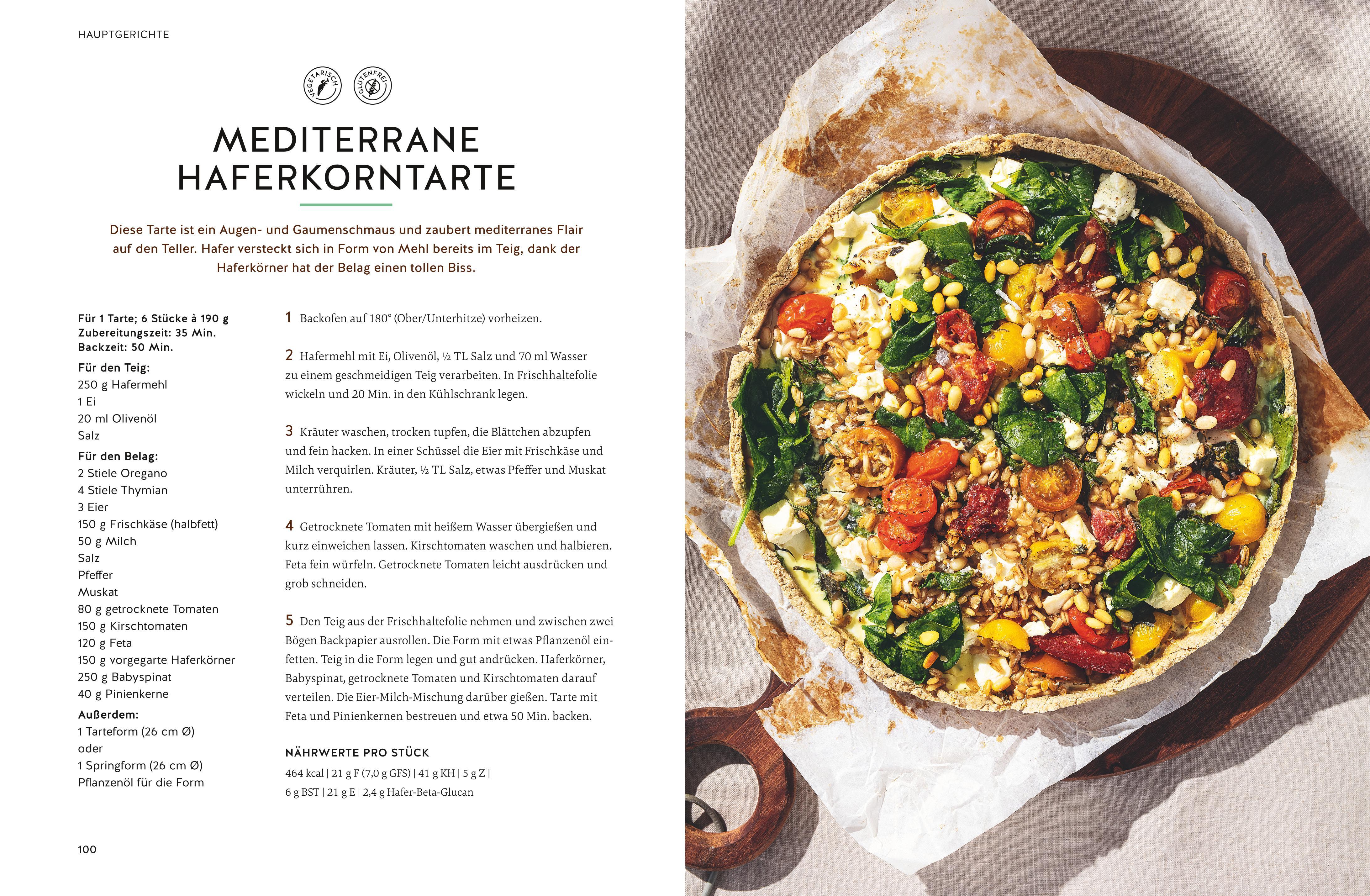 Beispielinhalt (Bild) Das große Haferkorn-Kochbuch