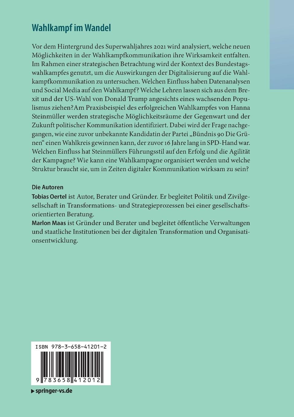 Rückseitencover Wahlkampf im Wandel