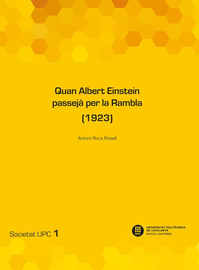 Vorderes Coverbild Quan Albert Einstein passejà per la Rambla (1923)