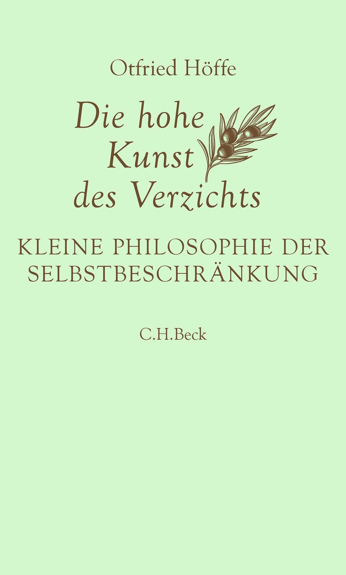 Vorderes Coverbild Die hohe Kunst des Verzichts