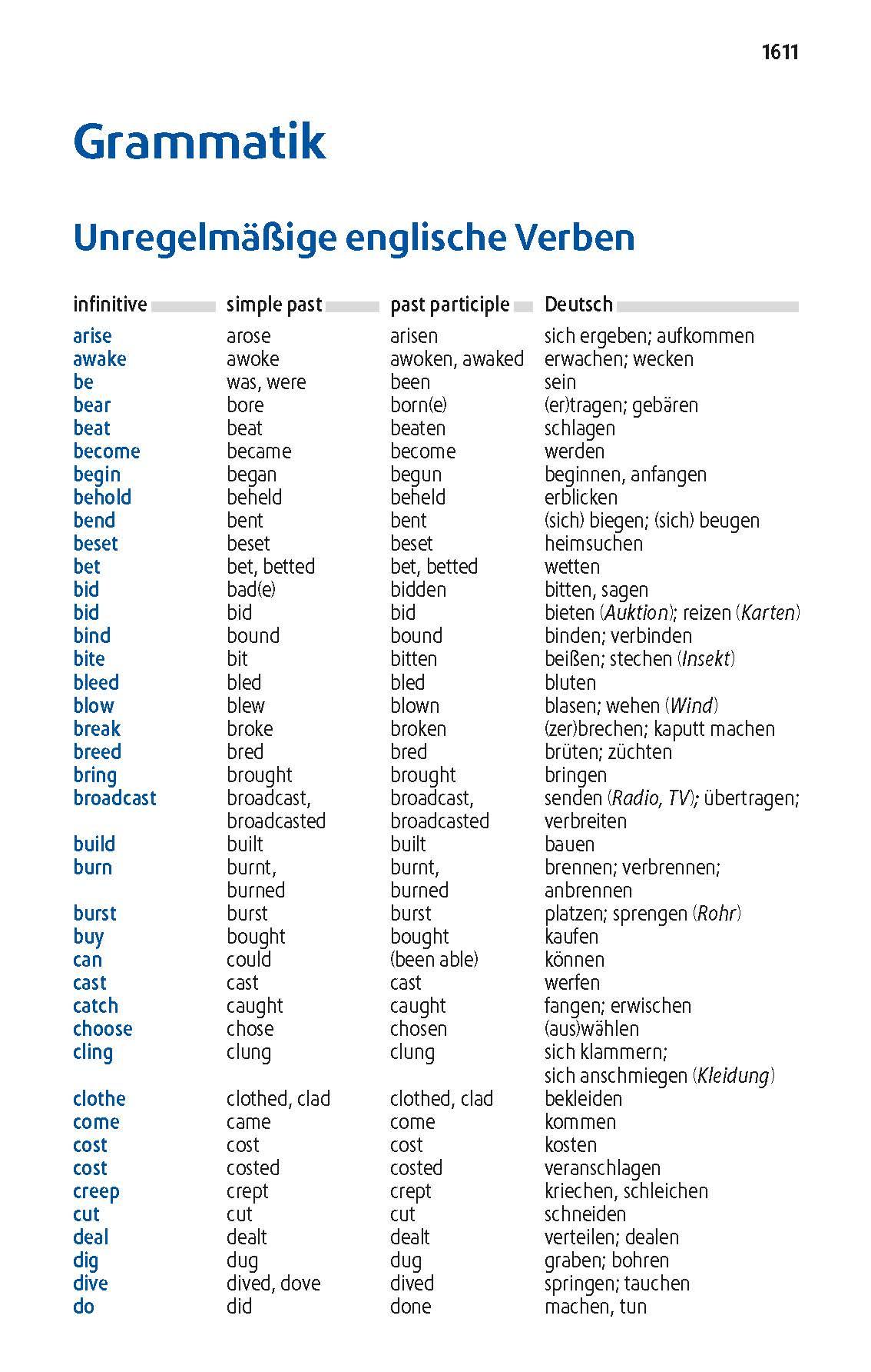 Beispielinhalt (Bild) Langenscheidt Taschenwörterbuch Englisch