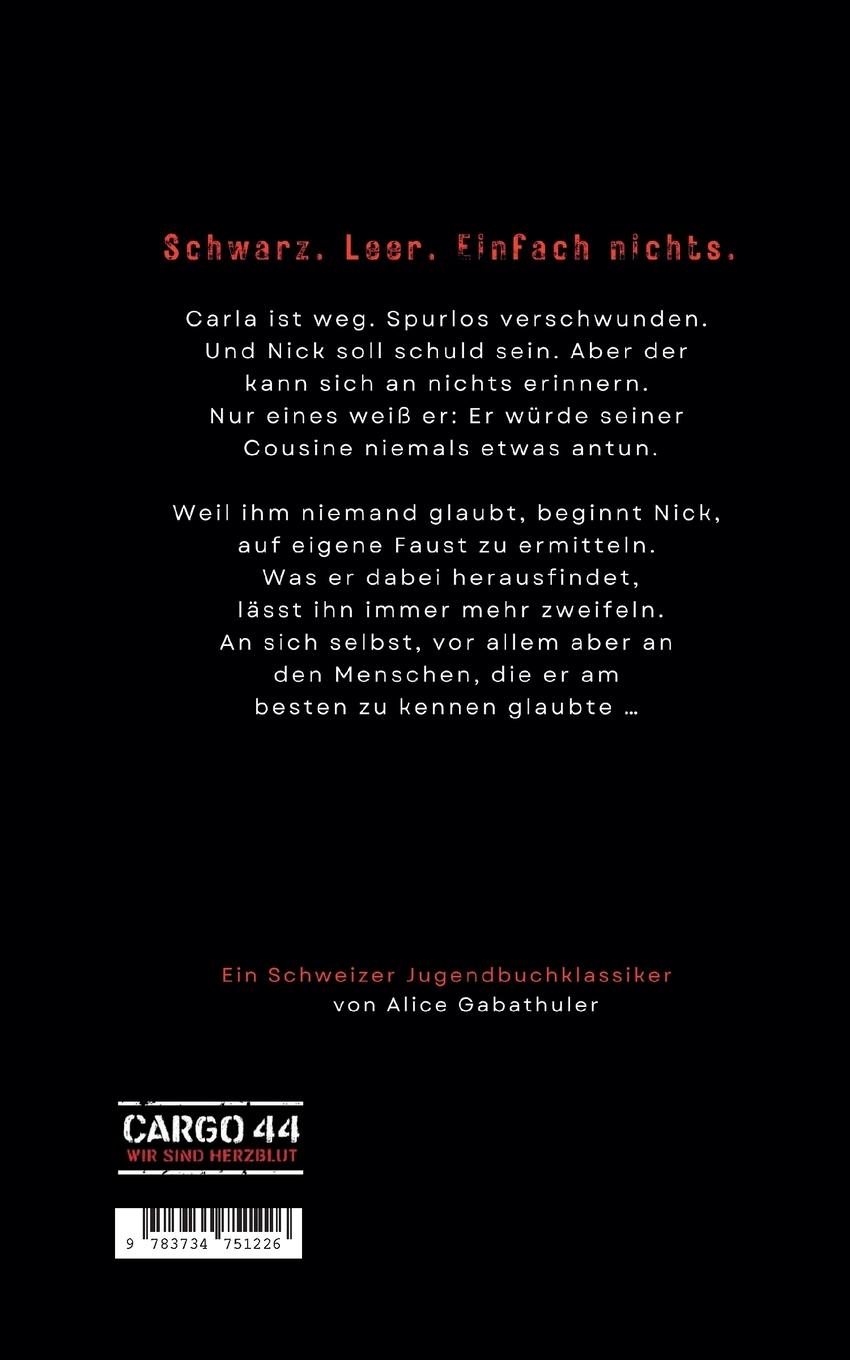 Rückseitencover Blackout