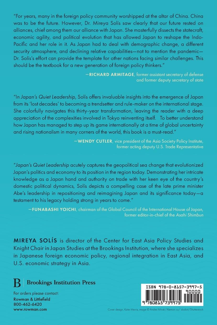 Rückseitencover Japan's Quiet Leadership