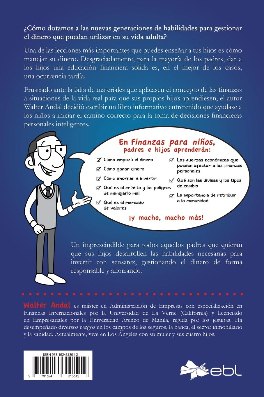 Rückseitencover Finanzas para niños