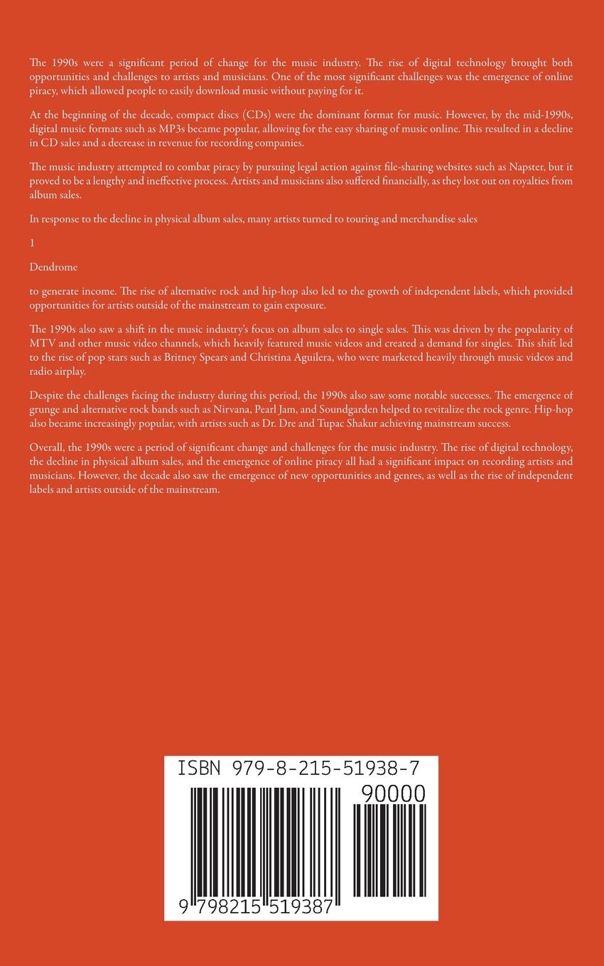 Rückseitencover The History Of The Music Industry